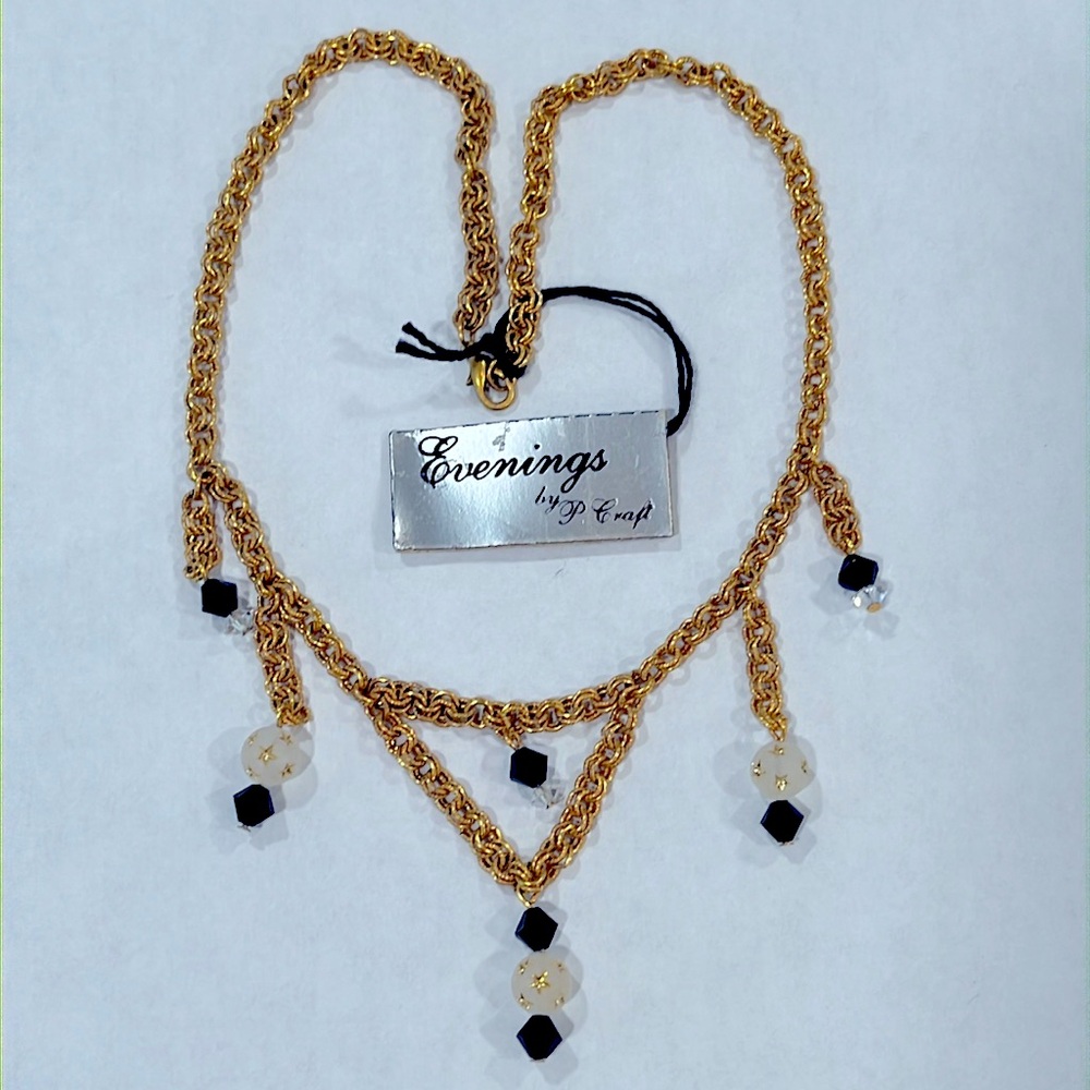 BEAUTIFUL EVENINGS BY P. CRAFT DROP NECKLACE